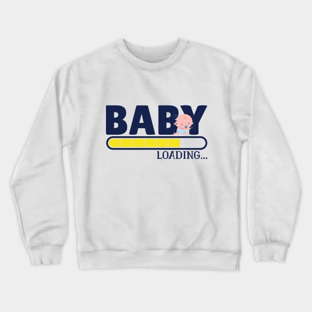 pregnant funny with Baby loading Crewneck Sweatshirt by Midoart